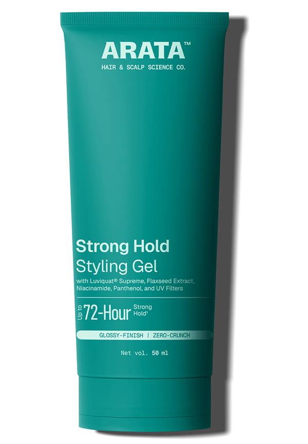 Hair Styling Gel with Niacinamide | For Strong Hold & Wet, Glossy Finish | Humidity-Resistant | Non-Greasy | Controls Frizz | SLS, Paraben & Drying A