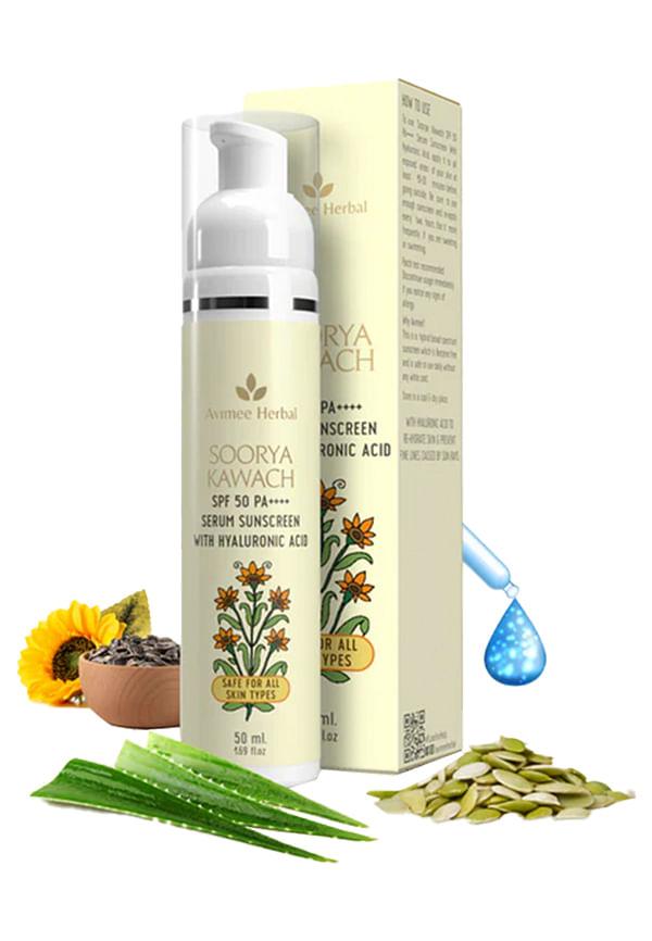 Soorya Kawach Sunscreen with Hyaluronic Acid