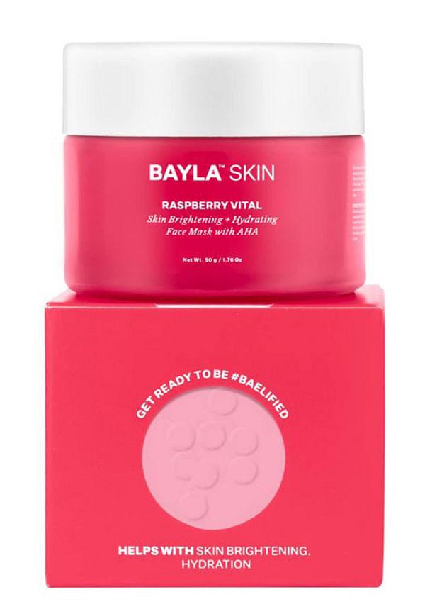 Raspberry Vital Skin Brightening + Hydrating Face Mask with AHA