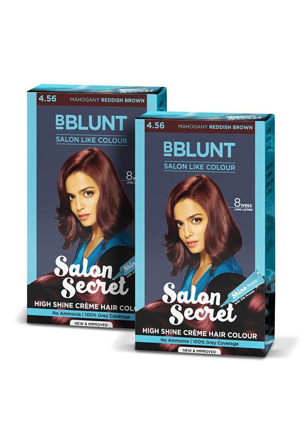 Salon Secret High Shine Crème Hair Colour - Mahogany - Pack of 2