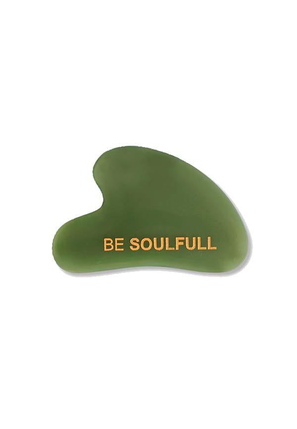 Gua Sha - Natural Green Jade Face Massaging Stone |Messager for face, neck, under eye in a magnetic storage box I For Men & Women