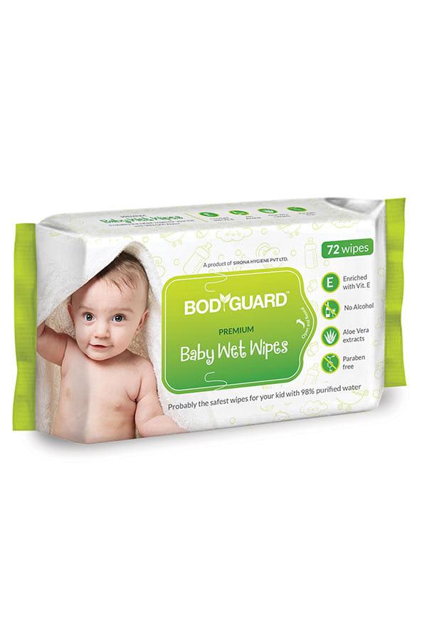 Premium Paraben Free Baby Wet Wipes With Aloe Vera