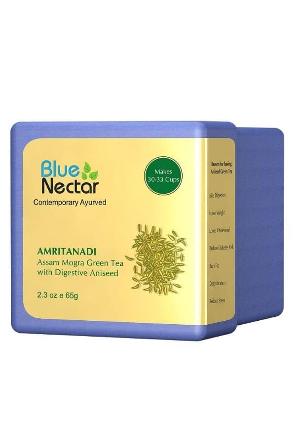 Amritanadi Assam Green Tea Loose Leaves with Digestive Aniseed