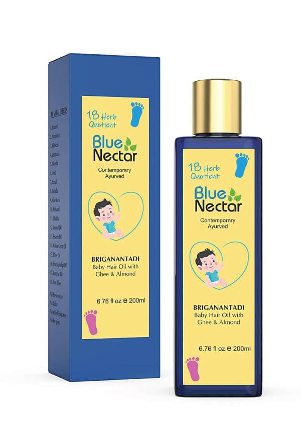 Ayurvedic Baby Hair Oil with Ghee & Almond Oil for Healthy Scalp