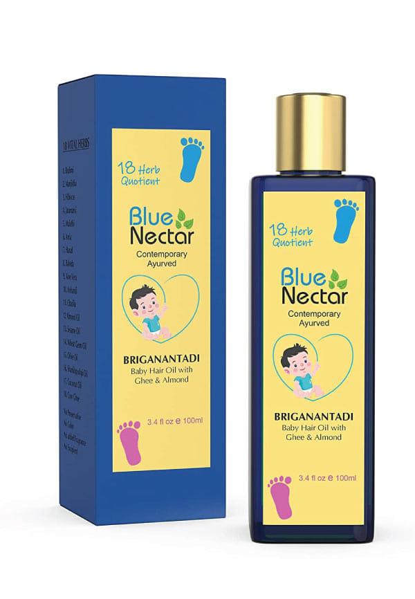 Ayurvedic Baby Hair Oil with Ghee & Almond Oil for Healthy Scalp