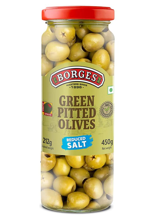 Green Pitted Olives