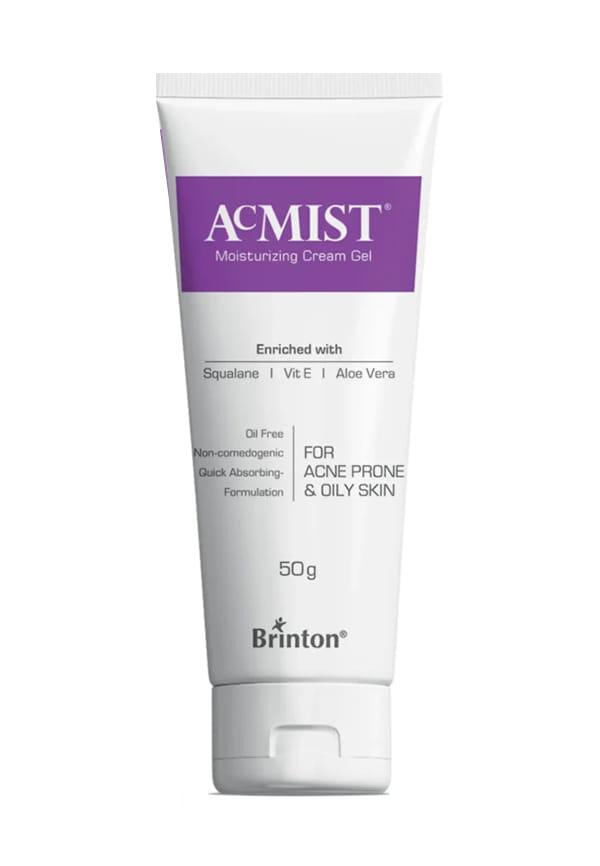 AcMist Vitamin E & Aloe Vera Based Moisturizing Cream Gel