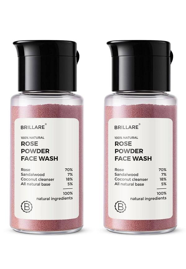 Rose Powder Face Wash (30 g) Combo For Hydrated, Younger Looking Skin
