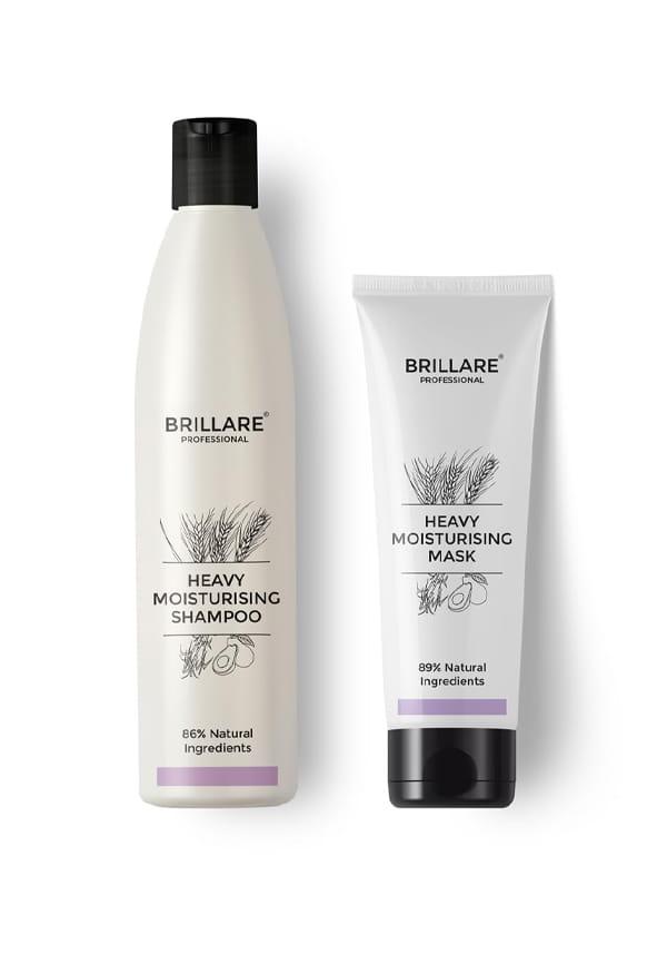 Professional Heavy Moisturising Natural Shampoo & Hair Mask Combo