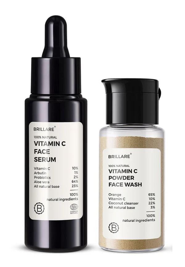 Orange Powder Face Wash & Vitamin C Serum