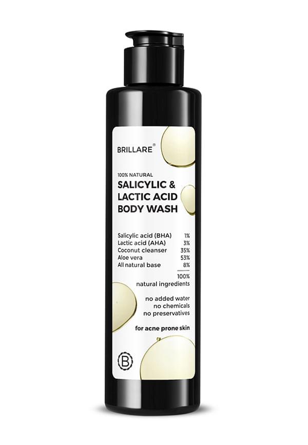 Salicylic & lactic Acid Body Wash for Clear, Purified, Acne Prone Skin