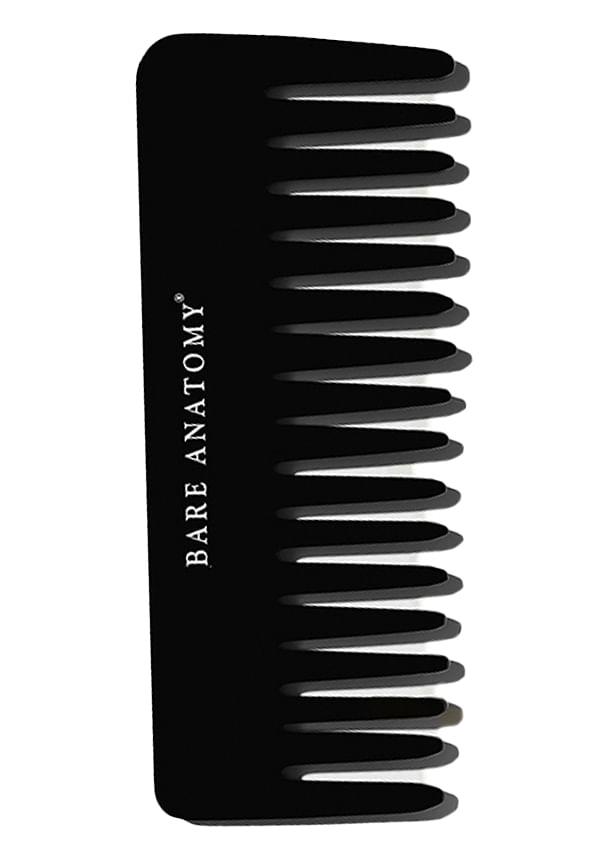 Handcrafted Black Comb- Gently Detangles & Controls Flyaways