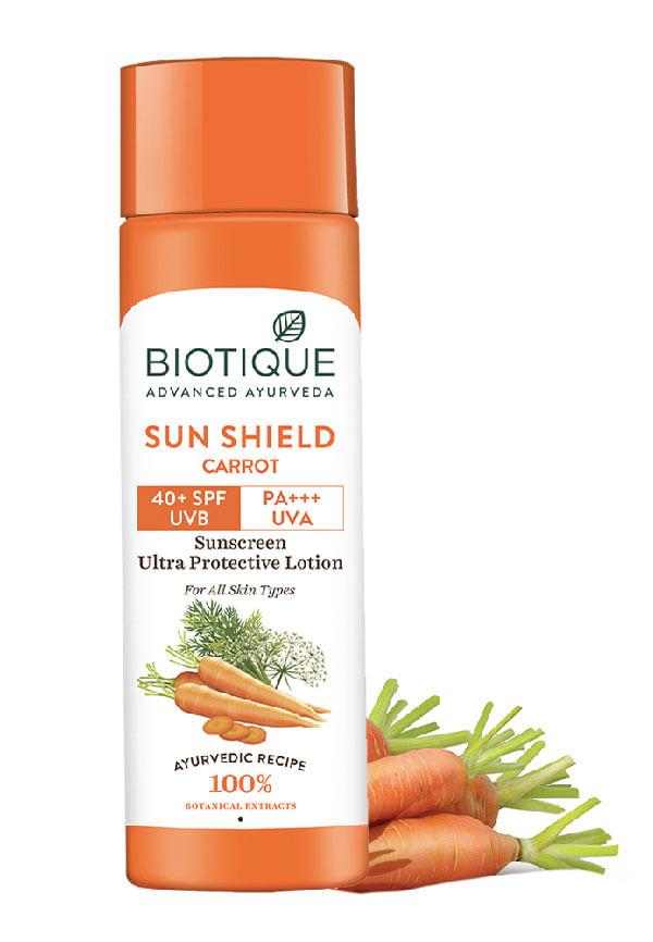 Sun Shield Carrot 40+Spf Sunscreen Lotion