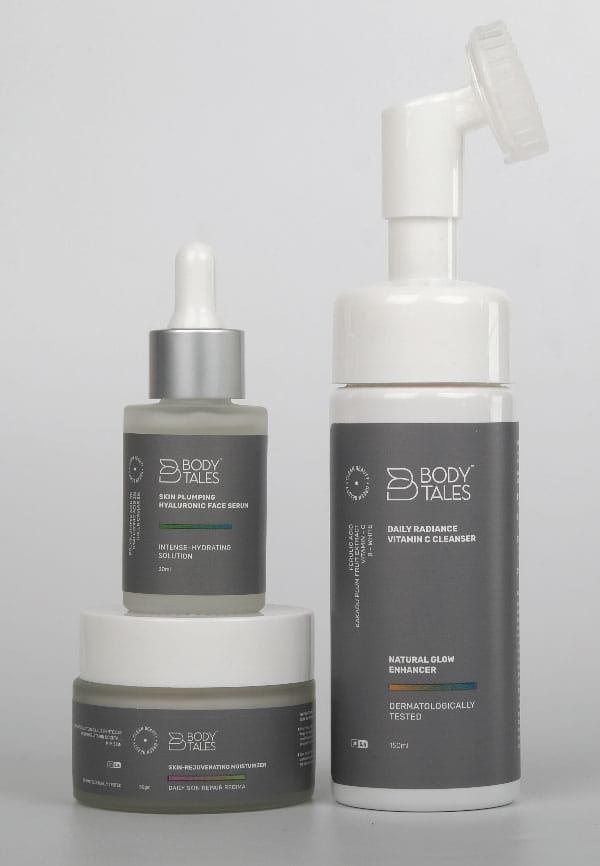 Vitamin C Pure Bright Serum, Daily Radiance Vitamin C Cleanser & Skin-Rejuvenating Moisturizer