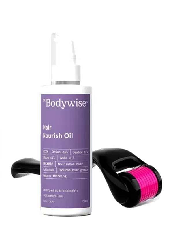 Hair Nourish Oil and Derma Roller