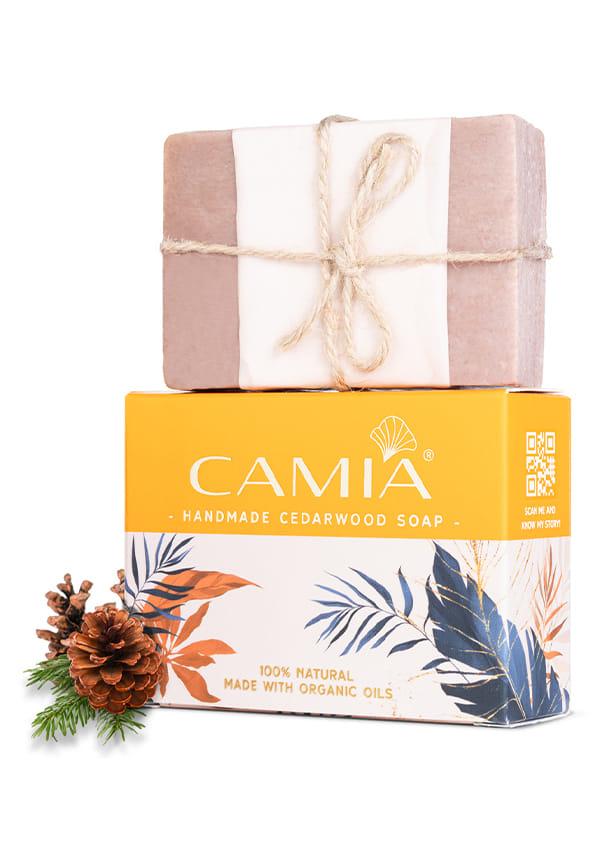 Handmade Cold Processed Organic Cedarwood Soap