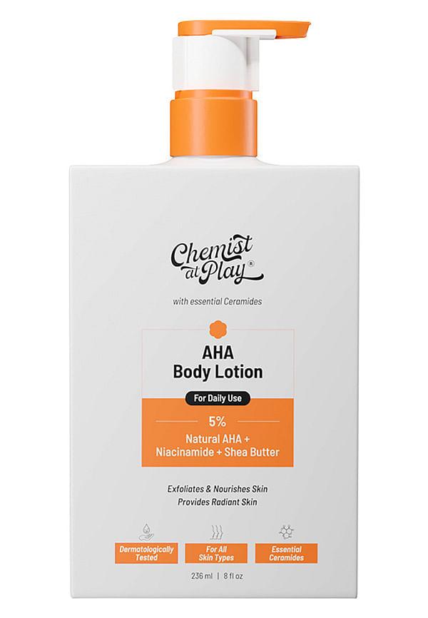5% Natural AHA + Niacinamide + Shea Butter | AHA Body Lotion With Ceramides