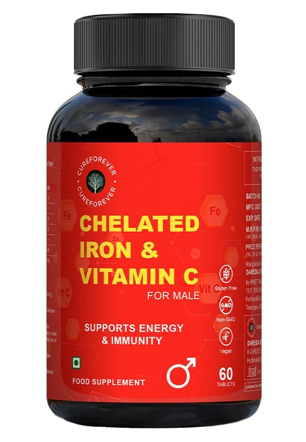 Chelated Iron with Vitamin C for Men