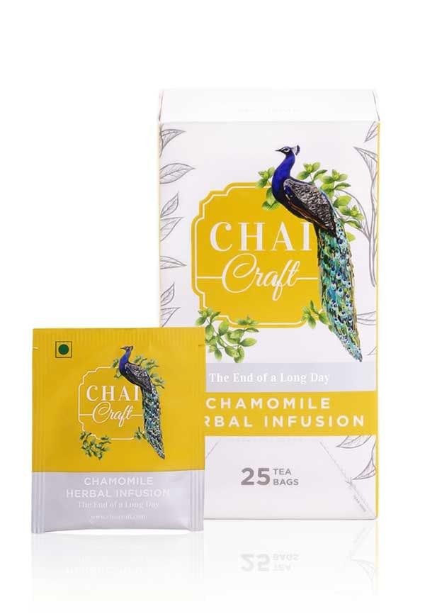 Chamomile Tea Bags, Pure Herbal Infusion for Sound Sleep