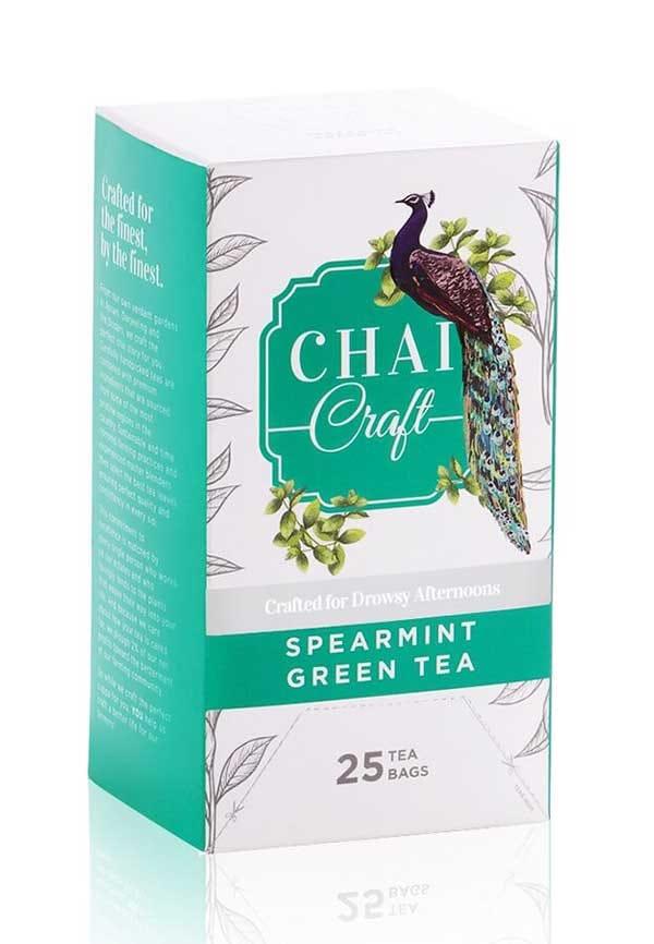 Spearmint Green Tea, Cooling and Refreshing Herbal Green Tea