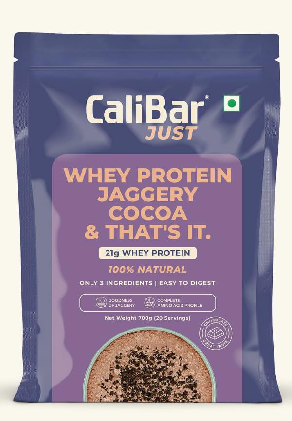 Just Chocolate Whey Protein - All Natural Whey Protein Concentrate + Jaggery + Cocoa