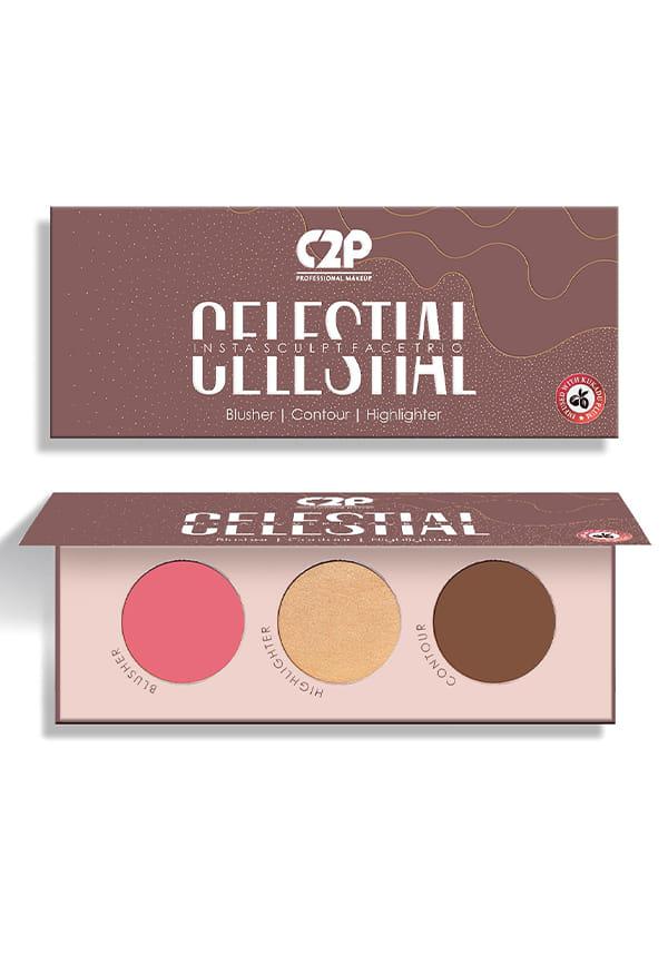 Celestial Insta Sculpt Face Trio Blusher ,Contour , Highlighter