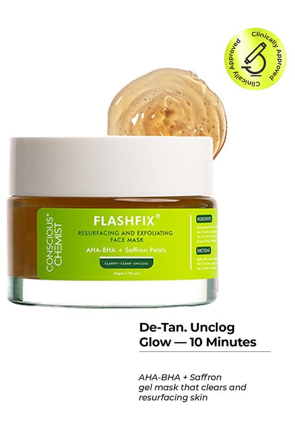Exfoliating Face Mask For Oily Acne Prone Skin with Salicylic & Saffron Petals