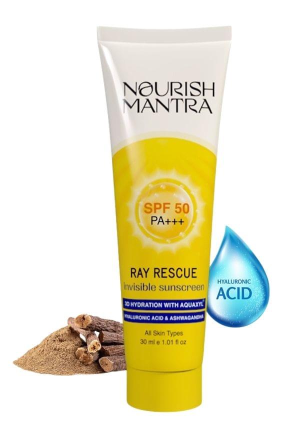 Ray Rescue Sunscreen for UV Protection & Zero White Cast - 30 ml