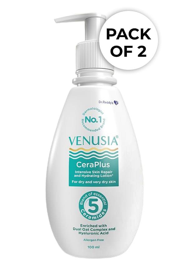 Ceraplus Lotion for Dry Skin 5 Essential Ceramides for Deep moisturization barrier repair (Pack of 2)