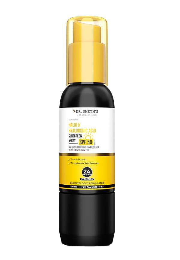 Haldi and Hyaluronic Acid Sunscreen Spray
