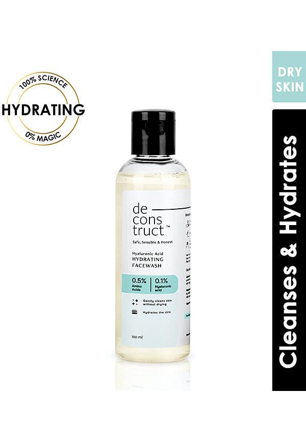 Hyaluronic Acid Hydrating Facewash- 0.5% Amino Acids + 0.1% Hyaluronic Acid