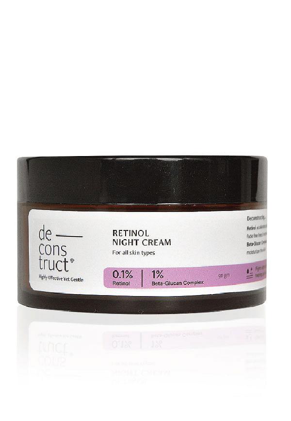 Retinol night cream - 0.1% Retinol + 1% Beta-Glucan Complex