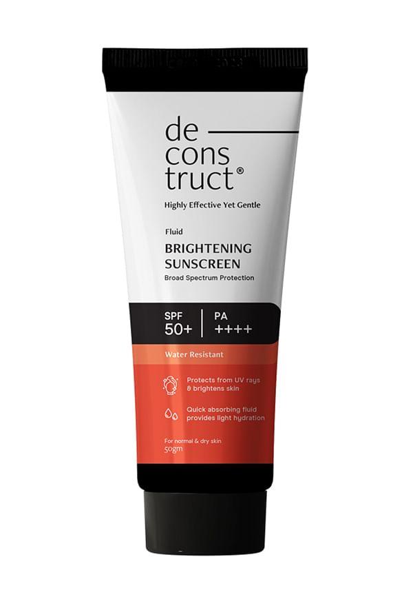 Fluid Brightening Sunscreen for Dry Skin with Spf 50+ And Pa++++