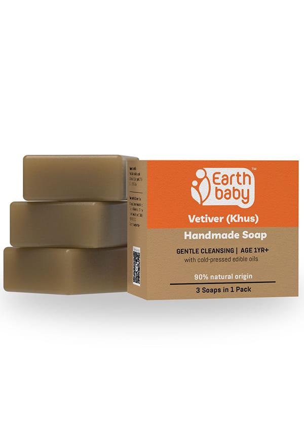 Handmde Vetiver (Khus) Soap for kids 1 year and above