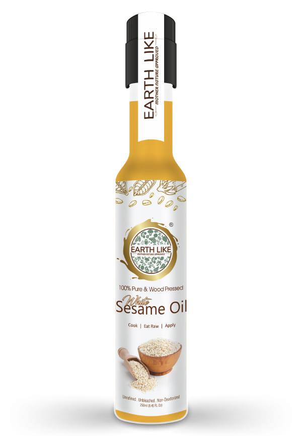 Wood Pressed White Sesame Oil –for Hair, Skin Care & overall Wellness Care