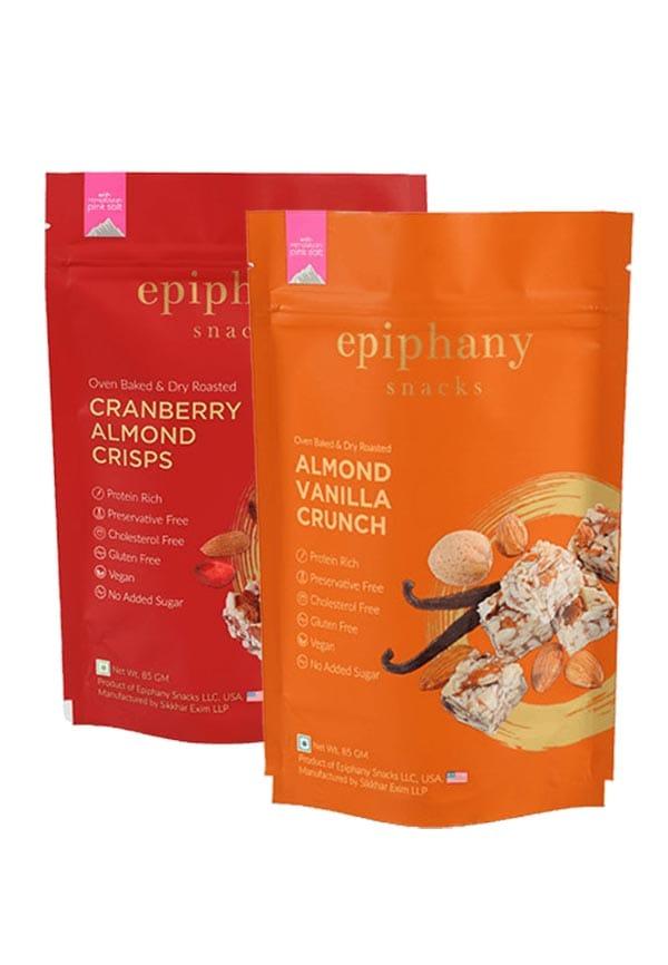Cranberry Almond Crisps + Almond Vanilla Crunch