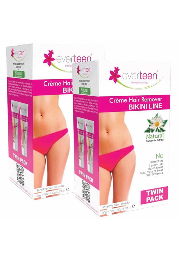 50g+50g Natural Bikini Line Hair Remover Creme for Women