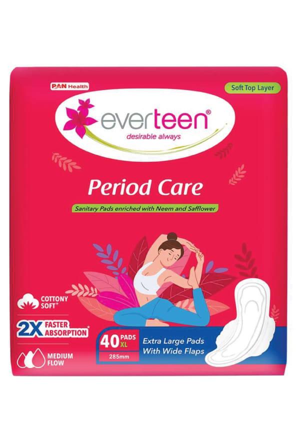 Period Care XL Soft Sanitary Pads Enriched For Medium Flow