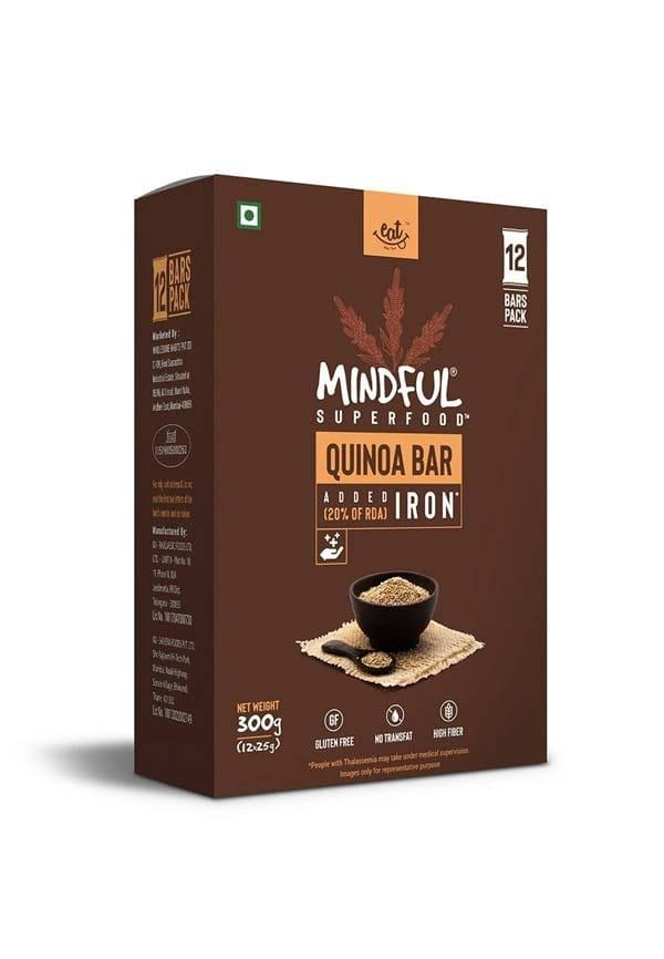 Quinoa Millet Breakfast Bars With Dark Cocolate Flavor