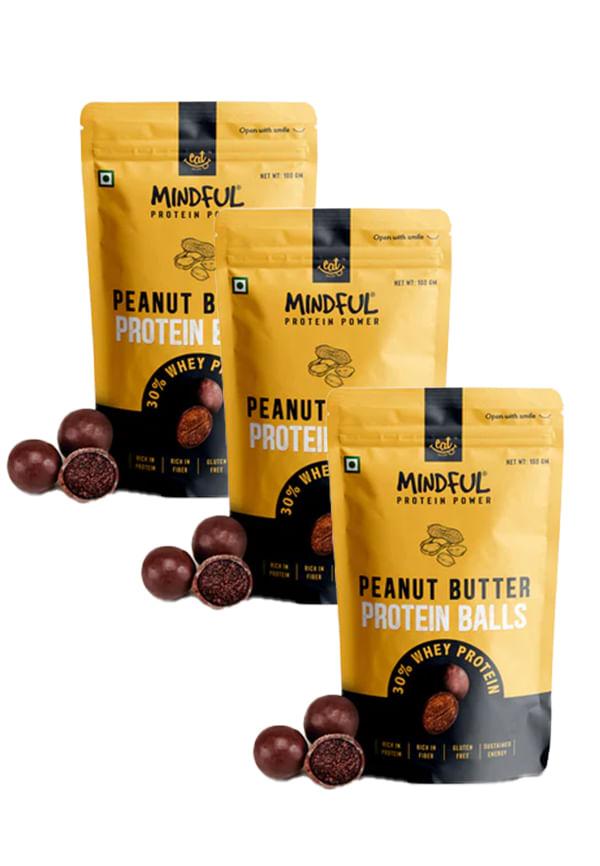 Mindful Chocolate Peanut Butter Protein Energy Balls