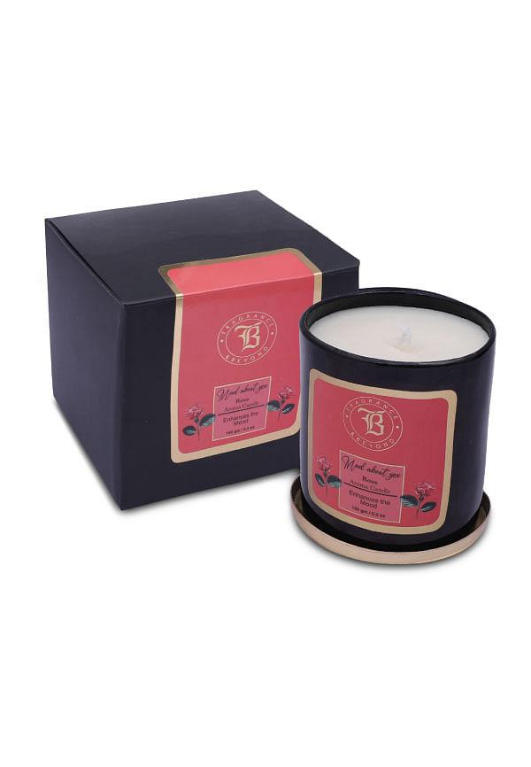 Aromatherapy Mood Enhancing Soy Candle Rose
