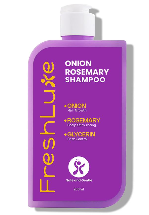 Growth Boost Shampoo  Onion & Rosemary  Strengthens Hair & Promotes Growth