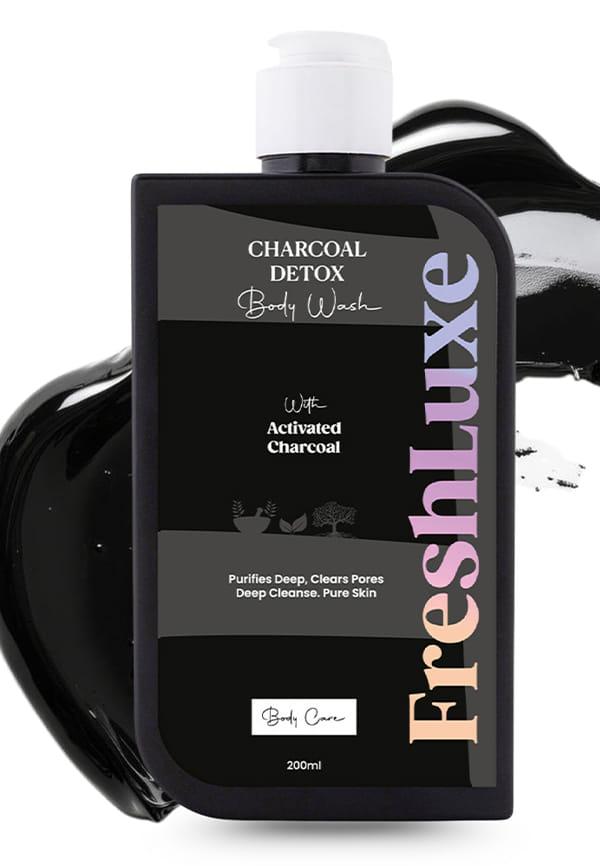 Charcoal & Aloe Vera  Detox Body Wash & Shower Gel  Refreshing & Hydrating Skin