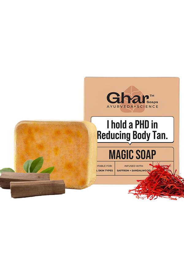 Sandal Wood And Saffron Bath Soap Bar