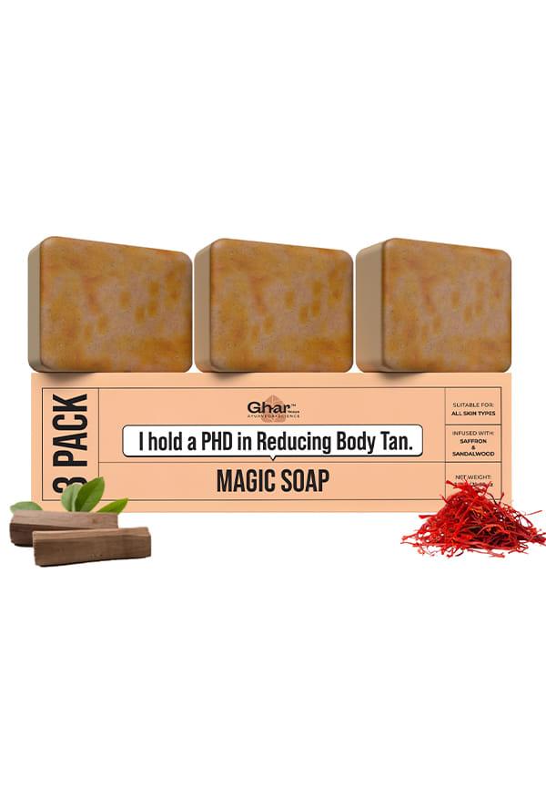 Sandal Wood And Saffron Bath Soap Bar