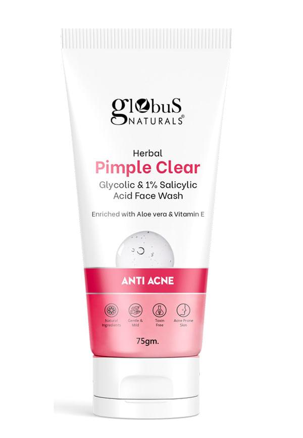 Herbal Pimple Clear Glycolic & 1% Salicylic Acid Face Wash