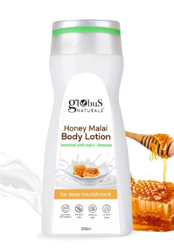 Honey Malai Body lotion, Enriched with Tulsi and Chandan