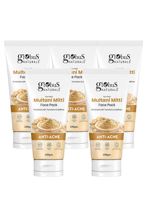 Anti Acne Multani Mitti Face Pack, For Oily & Acne Prone Skin