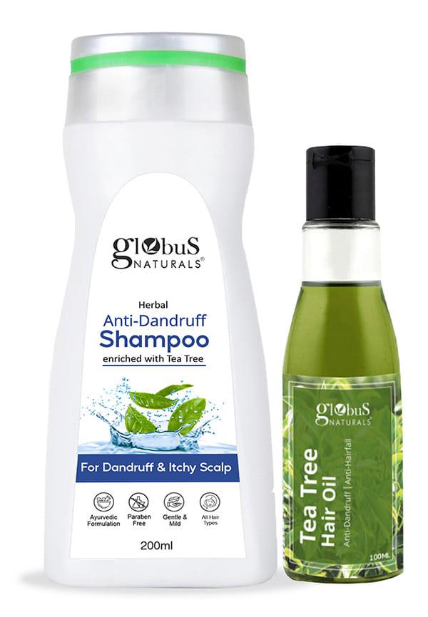 Hair Care Combo-Anti Dandruff Shampoo & Tea Tree Hair Oil