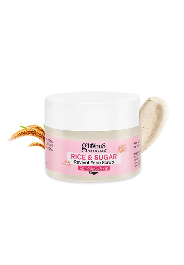 Rice & Sugar Revival Face Scrub, Enriched with Coffee & Walnut, For Glass Skin